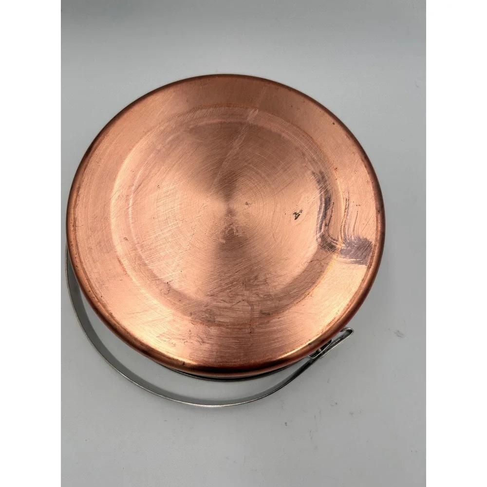 Stainless Steel Copper Bottom Stockpot with Swing Bail Handle 7.5 Inch Pot